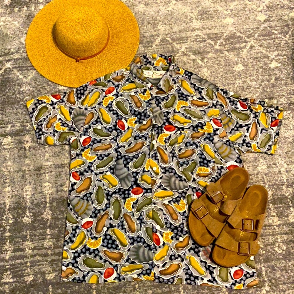 Art 4 Now Bayou Wear Oyster Hawaiian Shirt